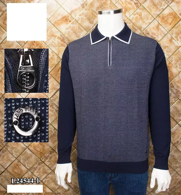 OECHSLI-suéter de cachemira para hombre, tejido elástico bordado, cálido, talla grande, M-4XL, otoño e invierno, 2024