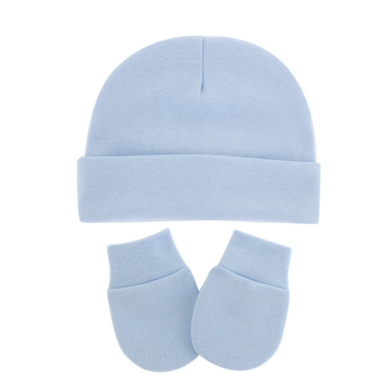 Baby Hat Gloves Set Boy Girl Warm Cotton Kids Beanies Newborn Bonnet Babies Photography Props