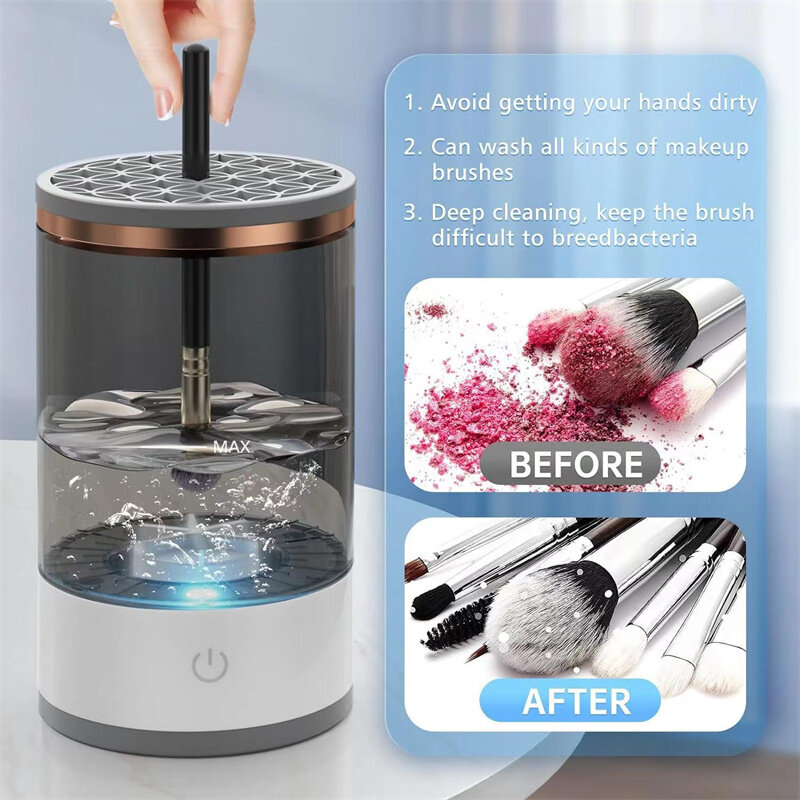 Makeup Brushes Cleaner Machine Portable USB Electric Cosmetic Brush Cleaning Washing Tools Make Up Brush Cleaning Dry Tools