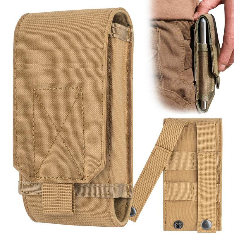 Tactical Molle Mobile Phone Holster Belt Smartphone Strap Pack Military EDC Bag Small Pouch Waist Bag Belt Pouch Phone Case