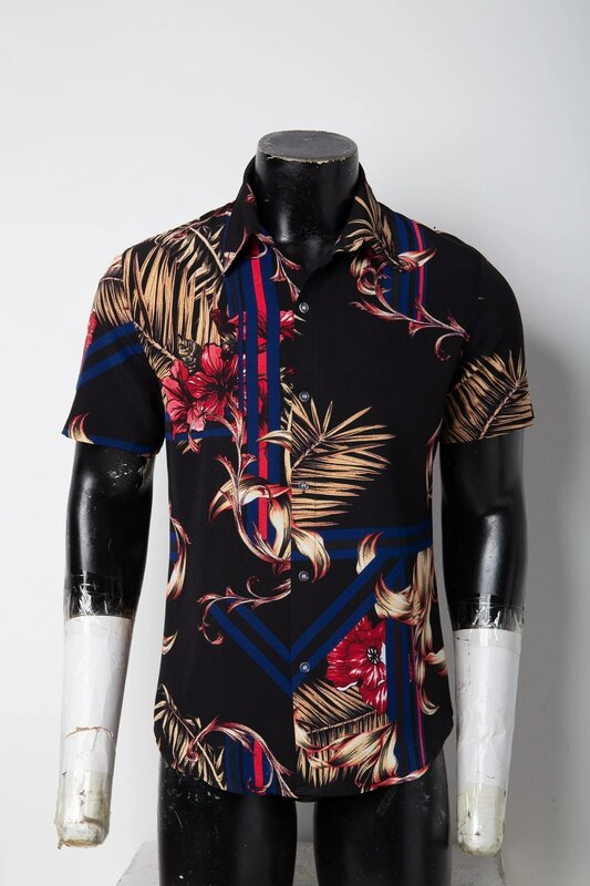 Großhandel Herren Hawaii Hemden lässig Button-Down-Kurzarmhemd Set bedruckte Shorts Hawaii tropischen Strand Urlaub Anzüge