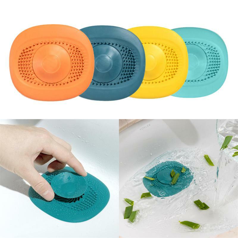 Tappo per lavello da cucina in Silicone filtro per doccia coperchio di scarico tappo raccoglitore per capelli filtro per lavello scolapiatti scarico a pavimento accessori per il bagno