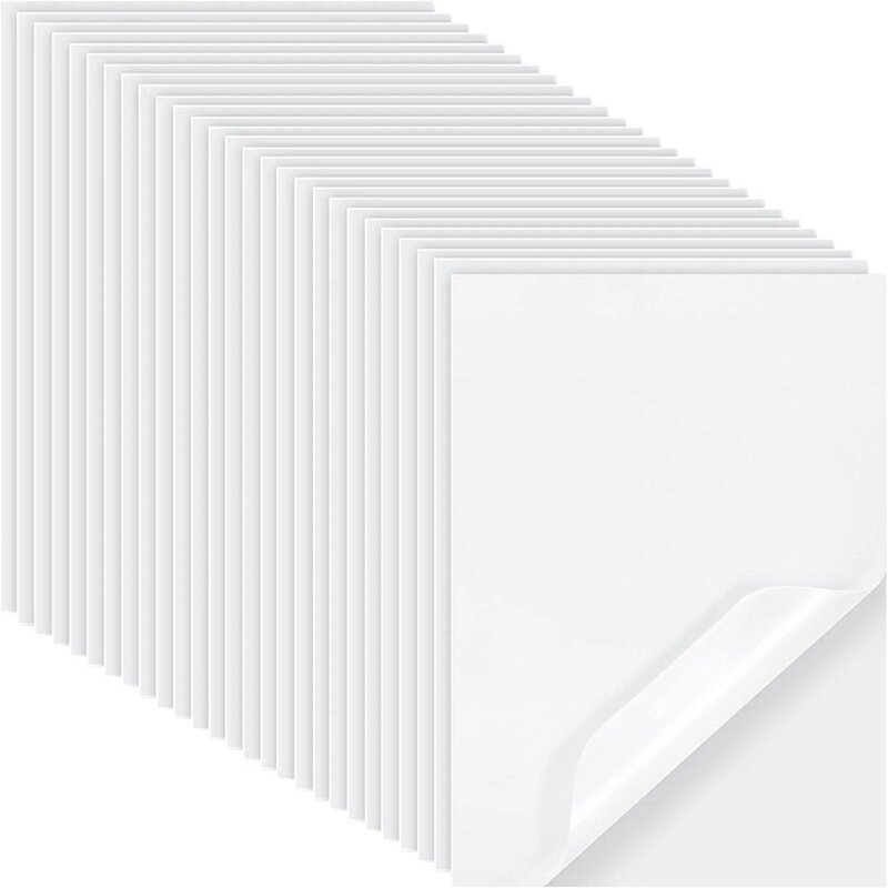 50 Stück schmelz barer Plüsch 11,81x7,87 Zoll doppelseitiges transparentes Wärme schmelze isen auf Transfer papier für Kleidung