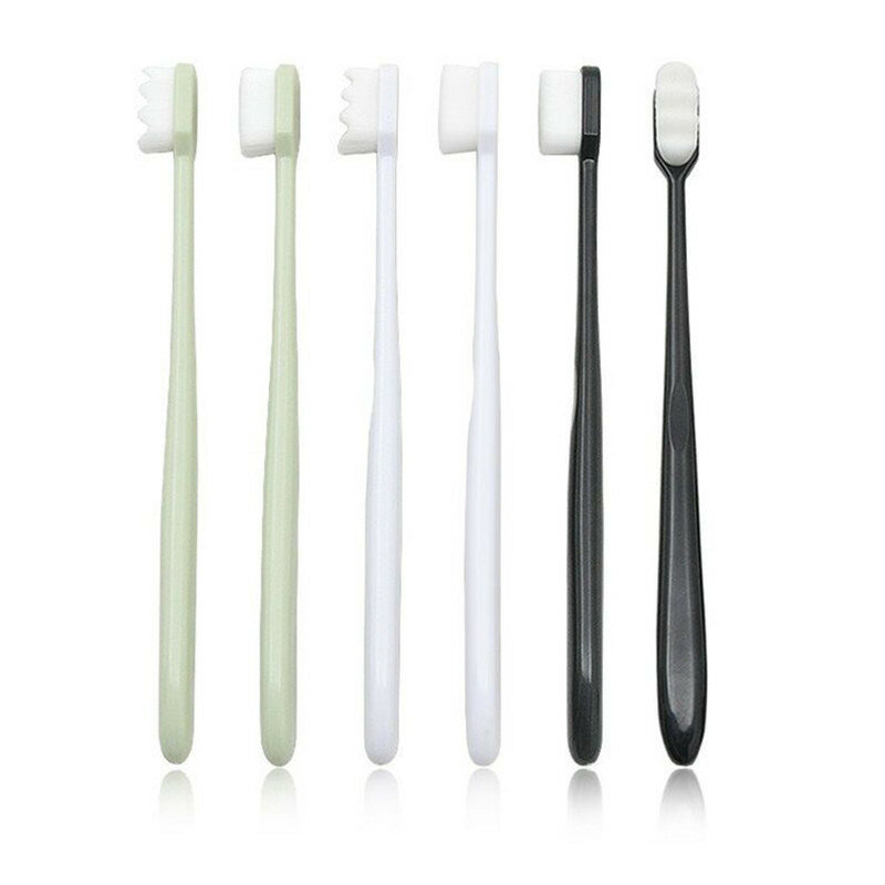 Escova de dentes macia ultra fina para adultos, milhão de cerdas nano, escova de dentes, limpeza profunda, portátil, viagens, dental, higiene oral