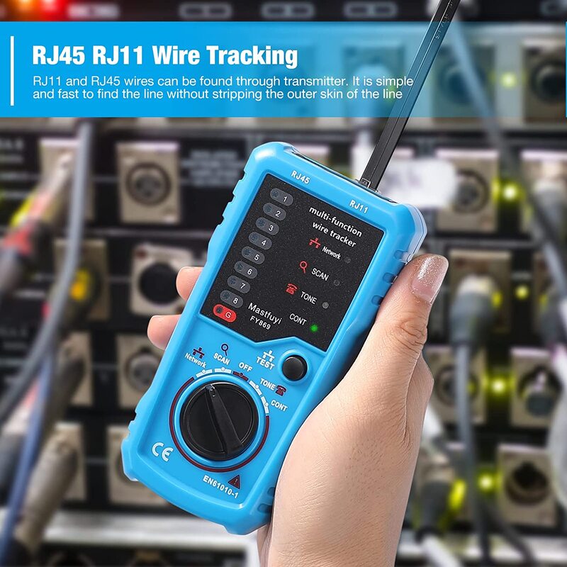 BSIDE FWT11 High Quality RJ11 RJ45 Cat5 Cat6 Telephone Wire Tracker Tracer Toner Ethernet LAN Network Cable Tester Line Finder
