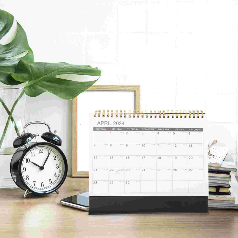 Flipped Desk Calendar, Espiral Office Calendar, Desktop autônomo