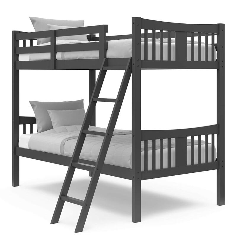 Children's Bed Frame, Converts To 2 Individual Twin Beds, Children's Bed Frame