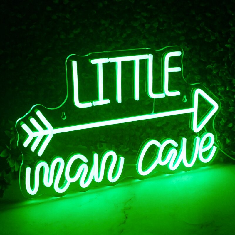 Little Man Cave Neon Sign Home Shop Bar LED Light Aesthetic Bedroom Party Art Anniversary animal Personalized Wall Decorati lamp