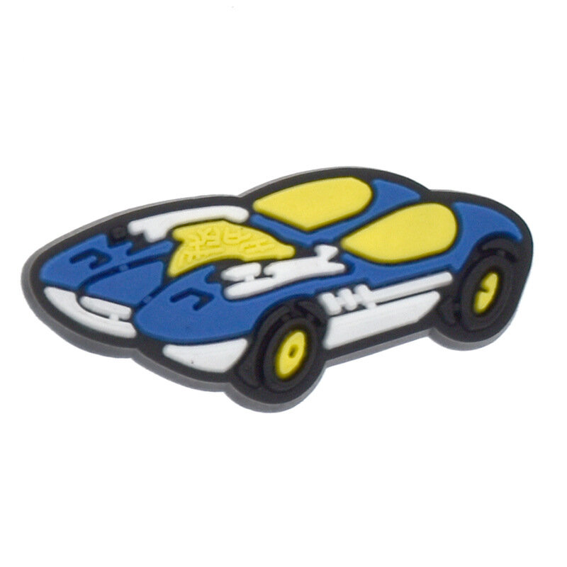 Cartoon car series PVC Shoe Decorations Charm for Pins for Women Men Favor GIfts Clog Buckle Accessories Fit Wristband
