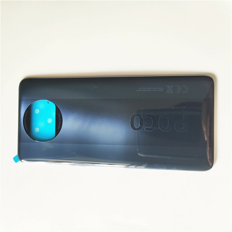 باب البطارية الخلفي الأصلي ل شاومي بوكو X3 NFC عودة الإسكان الغطاء الخلفي مع لاصق استبدال أجزاء