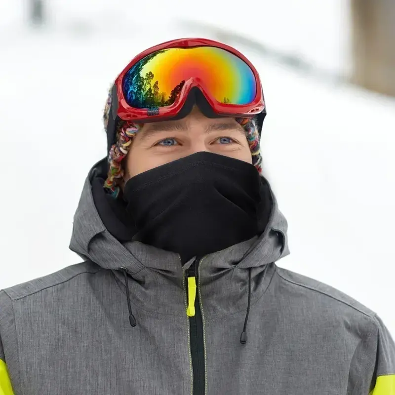 Scaldacollo termico in pile invernale ghetta Bandana maschera per il viso copri orecchie sciarpa tubolare sci Snowboard fazzoletto da collo fascia donna uomo