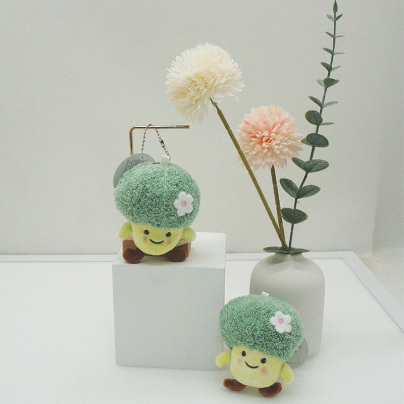 Korean Style  Key Holder Cauliflower Bag Pendant Stuffed Plush Doll Toy Vegetable Pendant Plush Toy Pendant Women Key Chain
