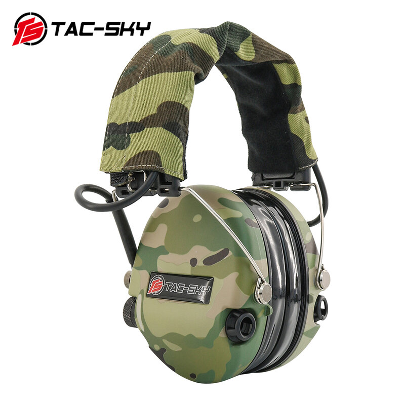 TAC-SKY Tactical SORDIN IPSC Headphone Shooting Pickup Noise Cancelamento Tactical Headset Airsoft Tiro Eletrônico Ouvido