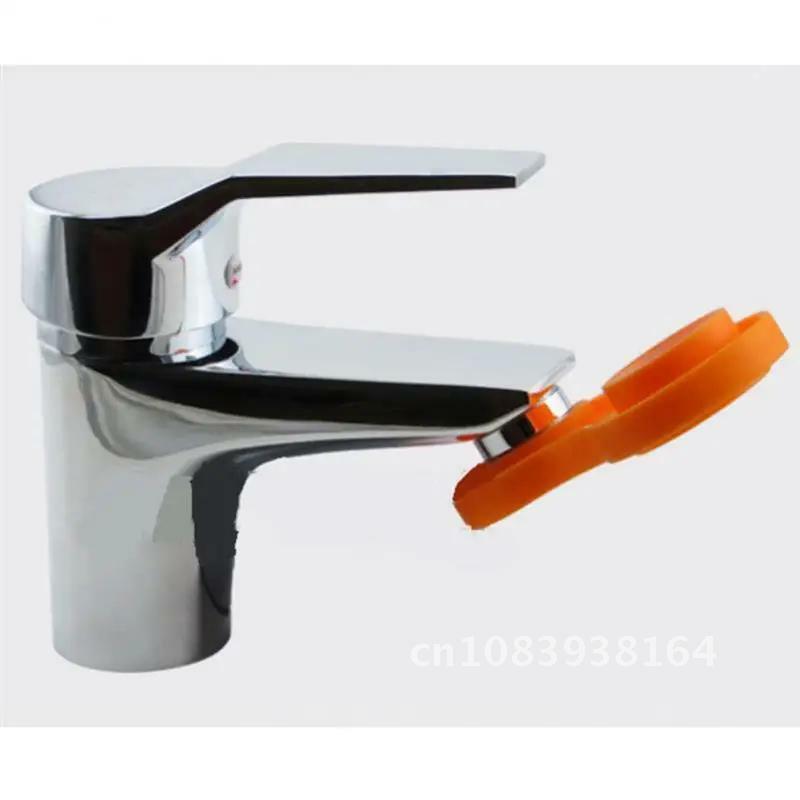 Water Outlet Universal Wrench Faucet Bubbler Wrench Disassembly Cleaning Tool Four Sides Available Bubbler Yellow Wrench 1Pc