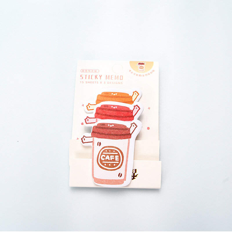 การ์ตูน Kawaii น่ารักขนมปัง Memo Pad N ครั้ง Note บุ๊คมาร์คกระดาษโน้ต Self-Stick Tab อุปกรณ์สำนักงานเครื่องเขียน