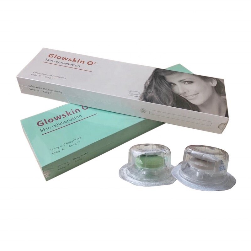 Glowskin-cápsulas faciales de oxígeno para blanqueamiento de la piel, Popular, Burbuja de CO2, oxigenación, estiramiento de la piel