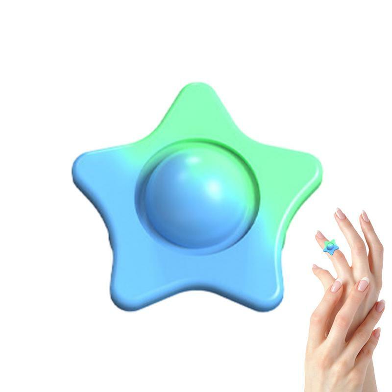 Anillo sensorial de silicona para niño y adulto, juguete sensorial para dedo y mano, Fidget