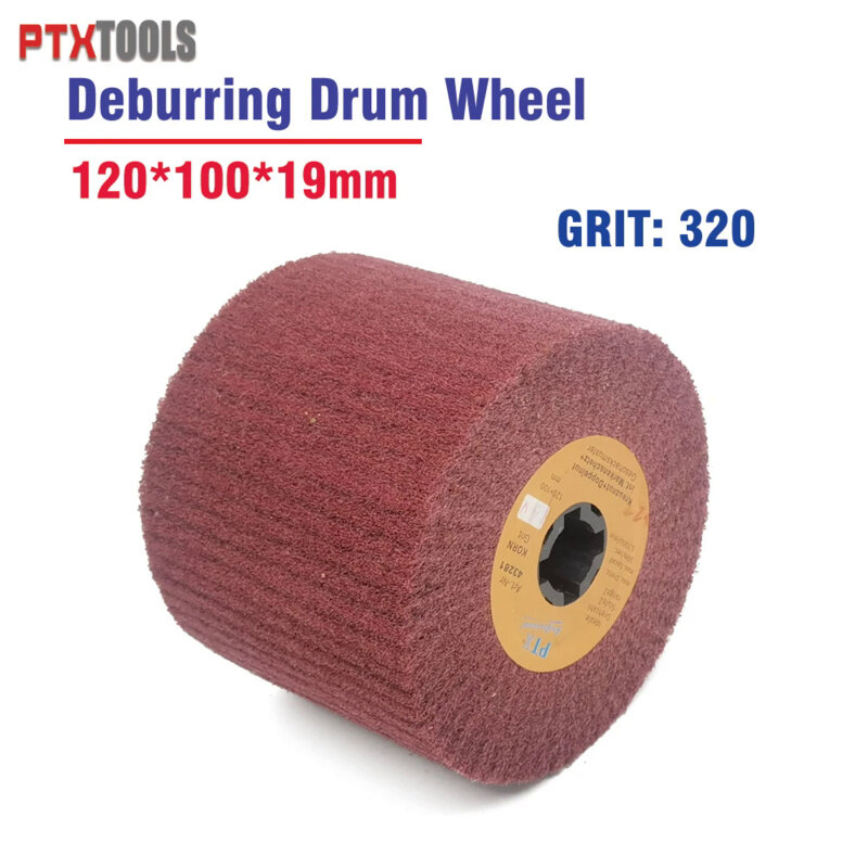 1piece Non-Woven Nylon Flap Brush Polishing Deburring Drum Wheel for Stainless Steel  Metal Wire Drawing Wheel