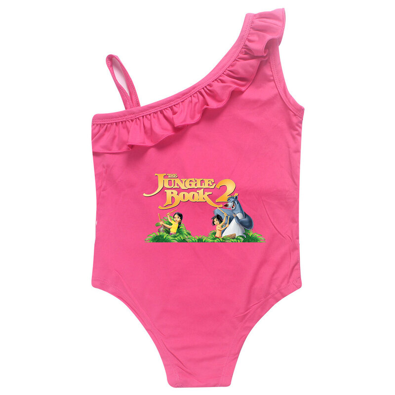 子供のためのジャングルブック水着、赤ちゃんの女の子のための1ピースの水着、幼児のための水泳衣装、子供のための水着、2〜9歳