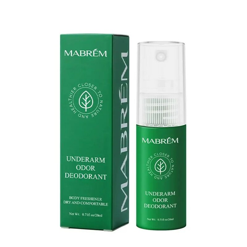 MABREM-Odor Corporal Deodor Perfume Spray, Suor Deodor, Remove Aroma, Cuidados com a Pele e Desodorante Duradouro, 20ml, L9Z3