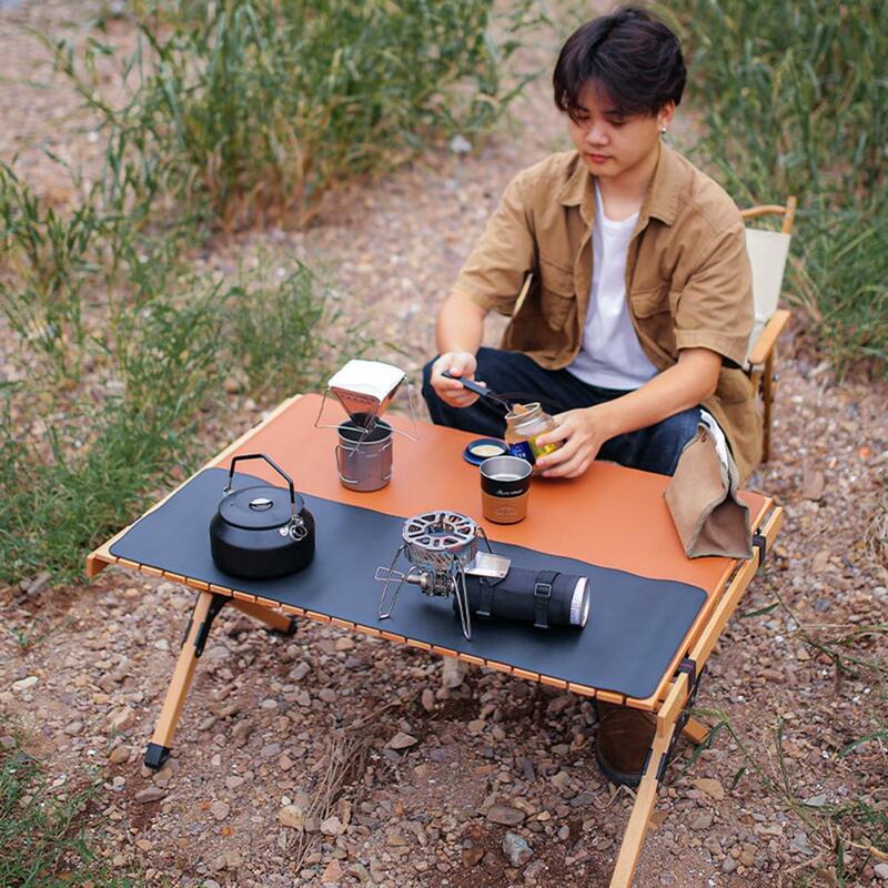 Camping Insulation Mat Waterproof Bbq Barbecue Mat High-temperature Resistant Wear Resistant Table Mat for Camping Solid Color