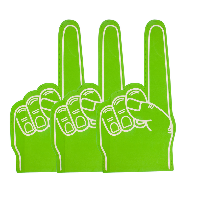 Finger Foams-Accessoires de faveurs de main de fête, fabricants de bruits, pom-pom girl, numéro d'événements, acclamations de football, pompons