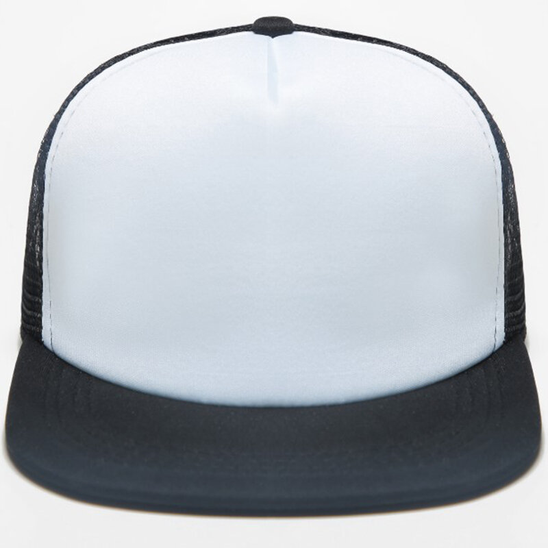 Бейсболка с бесплатным логотипом на заказ, детская индивидуальная дизайнерская Кепка-тракер «сделай сам», шапки из 100% полиэстера, сетчатая кепка без рисунка для мальчиков и девочек, 1 шт.
