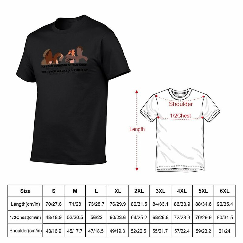 Shawshank Redemption - Roof top scene - beer scene t-shirt camicie grafiche tees magliette da allenamento da uomo