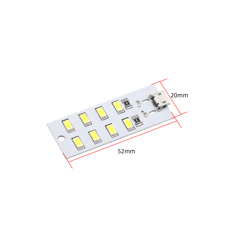 Módulo LED USB 5730 SMD Chip de luz nocturna, Mini tablero de luz blanca, placa de fuente de luz para bombilla DIY, lámpara, foco descendente