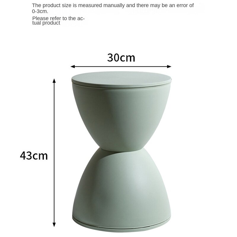 Styl skandynawski podnóżek kreatywny stołek na buty okrągły stolik do herbaty wielokolorowy zagęszczony modny zagęszczony plastikowy okrągły stołek