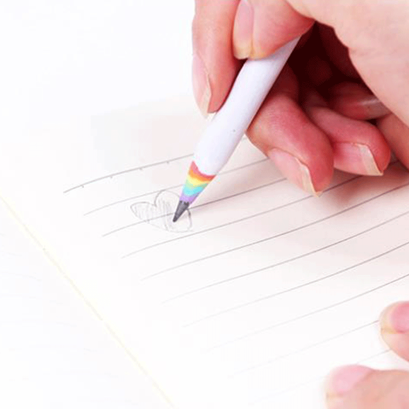 5 stücke Regenbogens tift 2b Bleistift Schwarz-Weiß-Anzug kreative Persönlichkeit Student Bleistift Regenbogens tift