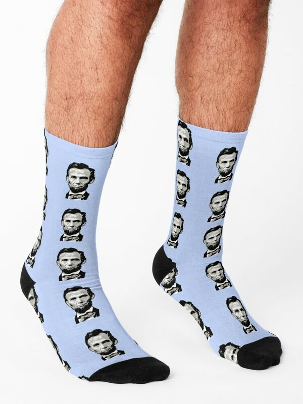 Calcetines de compresión de presidente americano para hombre y mujer, calcetines divertidos de regalo, abrahman LINCOLN