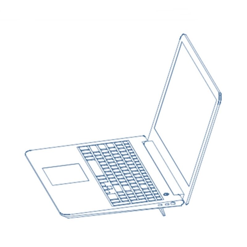 2 peças de suporte invisível para laptop mini almofada de resfriamento Suporte para montagem de teclado de computador