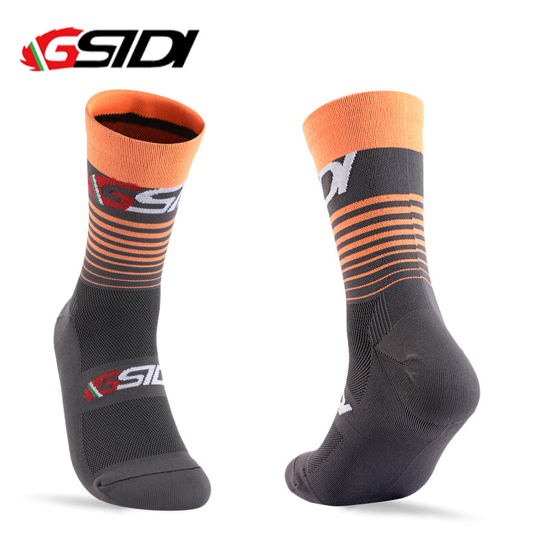 Gsidi-Calcetines de compresión para ciclismo para hombre y mujer, medias profesionales de alta calidad para correr y deportes al aire libre