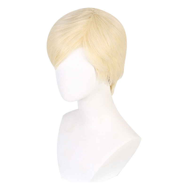 Мужской парик для косплея Ken Yellow, термостойкий наряд из синтетических волос для взрослых, аксессуары для Хэллоуина, карнавала, фотокостюма