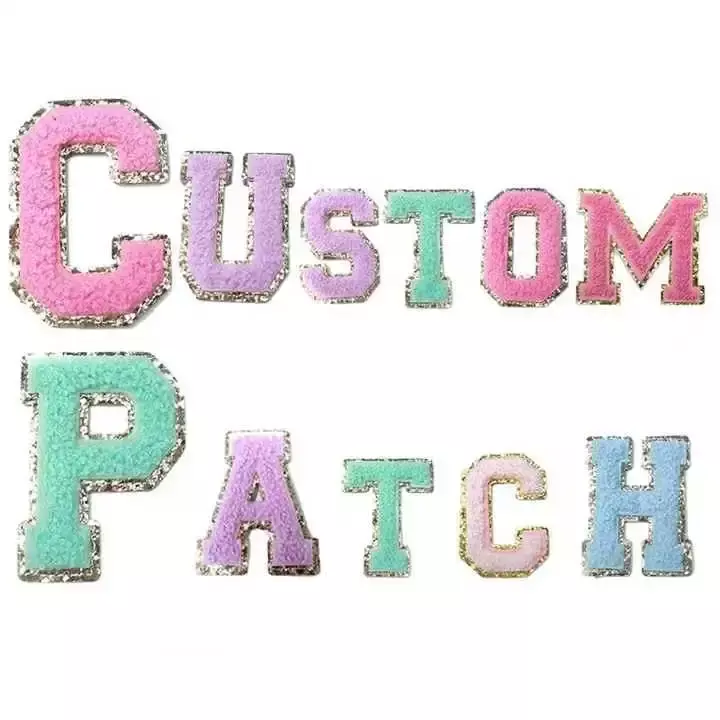 Custom Luxury Brand Embroidery Patch for Clothing Iron on Patch Applique Patches Embroidered Sew On Hat Bag Jeans Badge