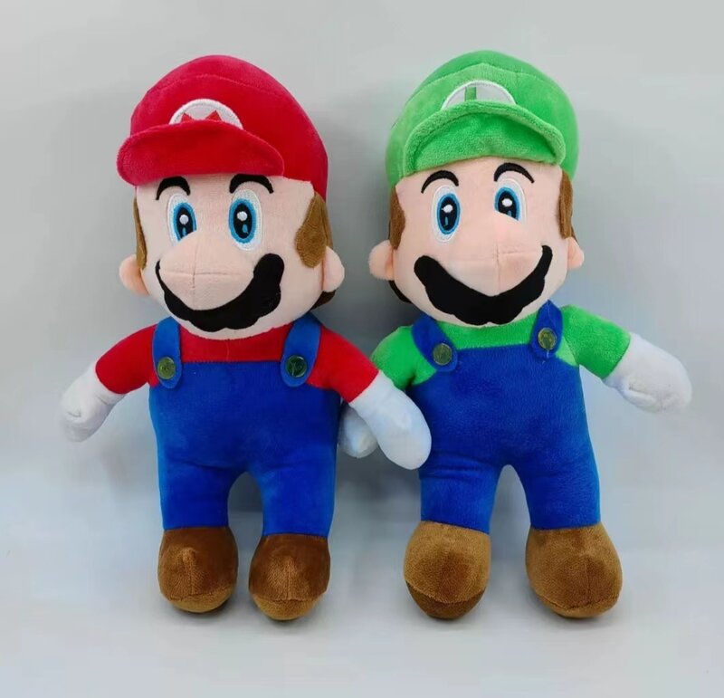Muñeco de peluche de Super Mario Bros, Luigi, figuras de juego, decoración, almohada para niños, juguetes de peluche suaves, regalos de cumpleaños, 18-25CM