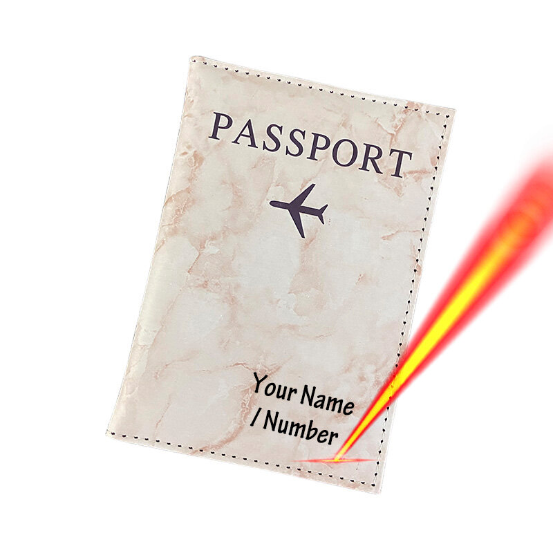 Funda de pasaporte personalizada rosa con nombres para mujeres, Fundas de viaje personalizadas, soporte de pasaporte