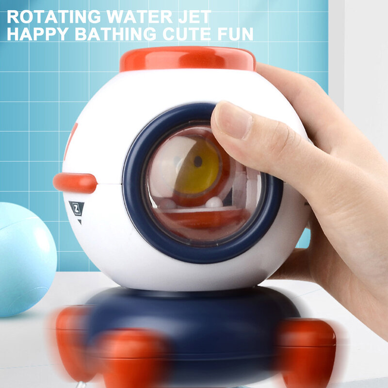 Raumschiff Babys Bad Spielzeug Elektrische Rotierende Sprinkler Spielzeug Mit Bunten Lichter Kleinkinder Schwimmen Pool Spielzeug Für Kinder Kleinkinder