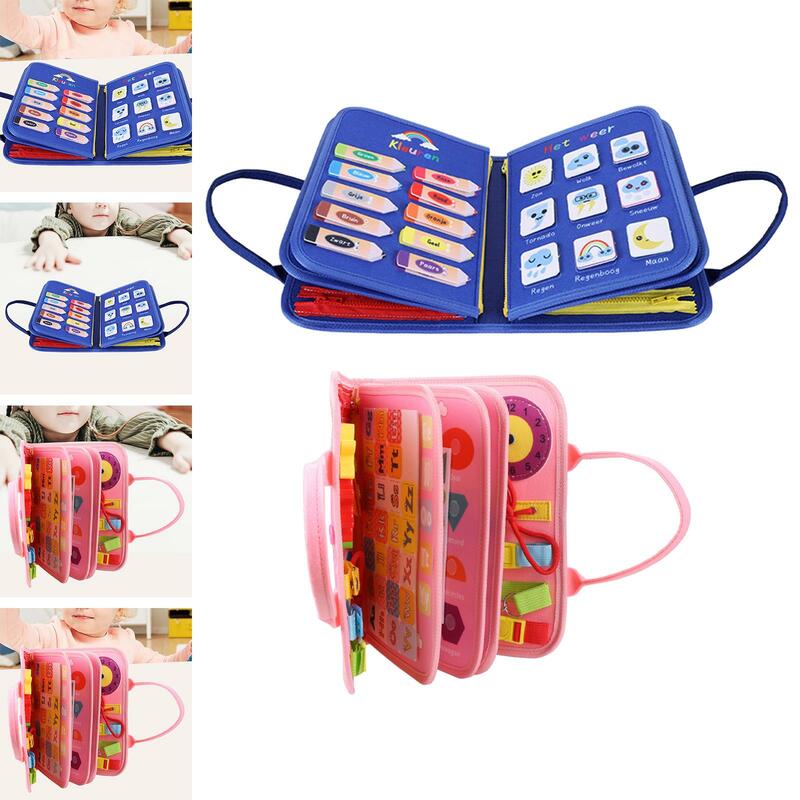 Occupato bordo giocattoli Montessori giocattoli sensoriali abilità di vita di base giocattoli attività tavola sensoriale per bambini regalo di compleanno ragazzi ragazze bambini