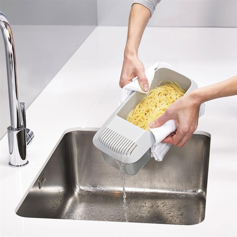 Microwave Noodles Pasta Cooker With Strainer Eco-Friendly Plastic Spaghetti Vegetable Steamer Dishwasher Kitchen Accessories New
