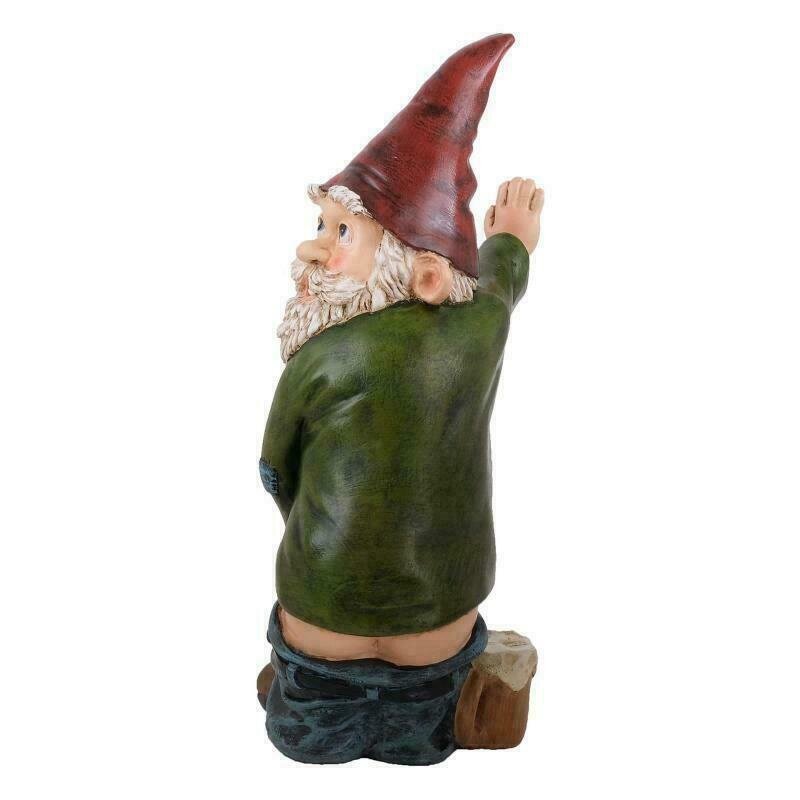 1Pc Garden Lawn Resin Naughty Gnome Ornament Funny Dwarfs Indoor Outdoor Decor