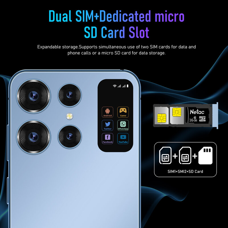 2024 NEW S24 Ultra Smartphone 7 HD Screen 16G+1T 7000mAh Android13 Celulare 5G Dual Sim Face Unlocked Original Mobile Phone