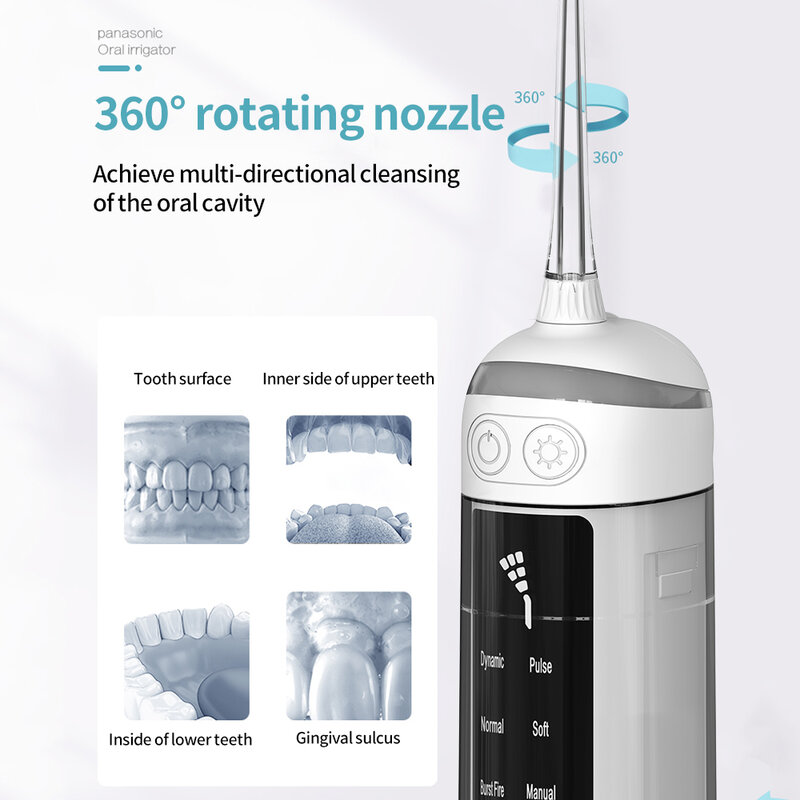 L13 irrigatore orale 6 modalità detergente per denti portatile telescopico acqua Flosser irrigatore getto d'acqua dentale filo d'acqua per denti