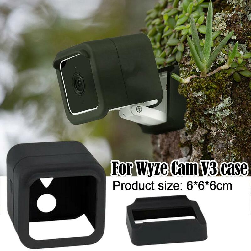 For Wyze Cam V3 Silicone Cover Protective Case Outdoor Dust-Proof Waterproof Cover For Wyze Cam V3 Security Camera Accessories