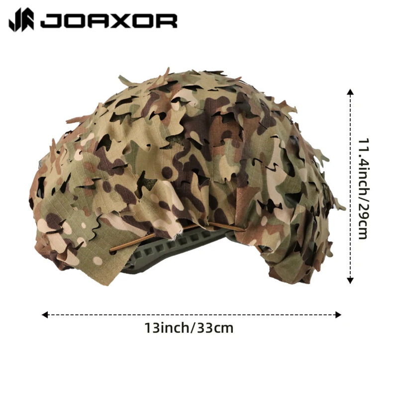 Joaxor taktische Helm abdeckung atmungsaktive Mesh Camo Camouflage Helm abdeckung ideal für taktische militärische Ausrüstung Kampf schnelle Helm