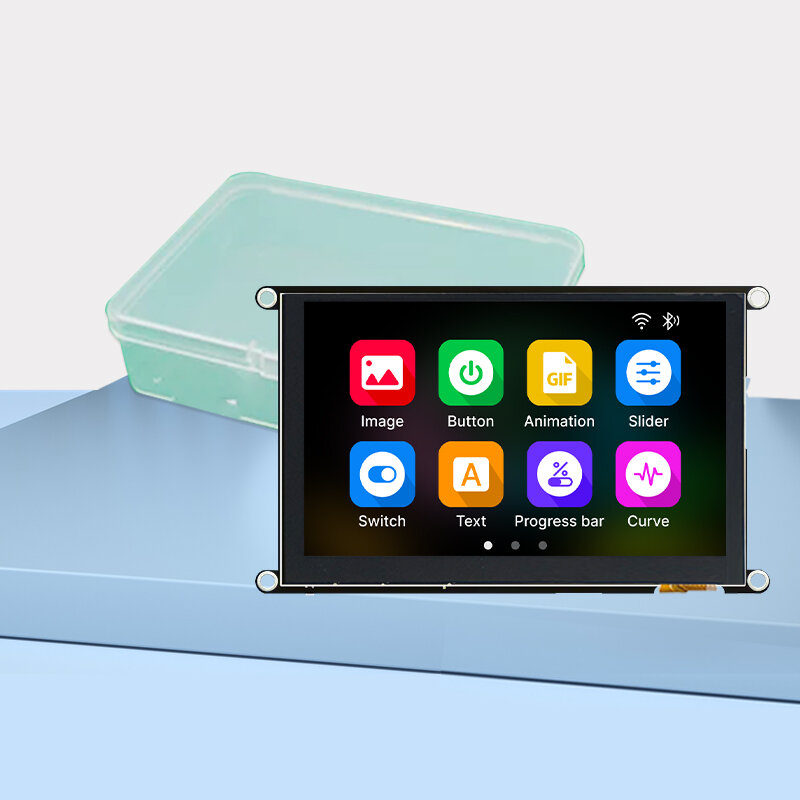 PSRAM-Módulo de pantalla LCD de alta definición, dispositivo de 5 pulgadas, IPS, 16M, FLASH, 8M, WIFI, Bluetooth, táctil capacitivo, ESP-32-S3