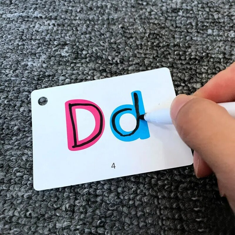 Kinder Kindergarten Englisch lernen frühes Lernen Alphabet Lern karten Gedächtnis training pädagogisches Spielzeug Karteikarten