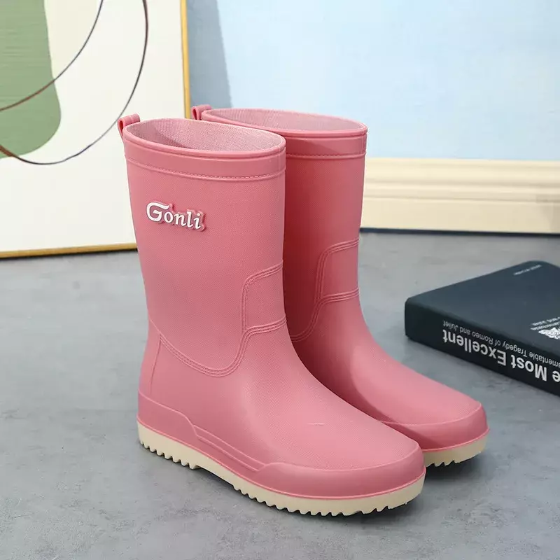 Quality Women Rain Shoes No Slip Shoes for Women Wear-resistant Rainproof Shoes Special Rain Boots for Wading Kitchen Work Women
