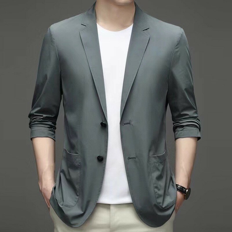 Conjunto de ropa informal coreana para hombre, de dos piezas traje de lino, hermoso, lis2406, nuevo